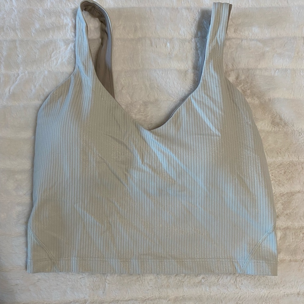 White Ribbed Tank Top - Picture 2 of 4
